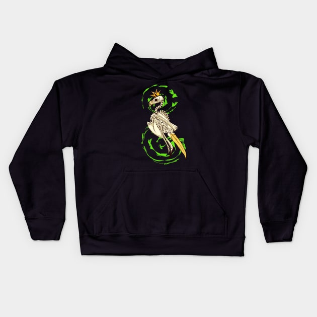 Dead King Kids Hoodie by seyart design 